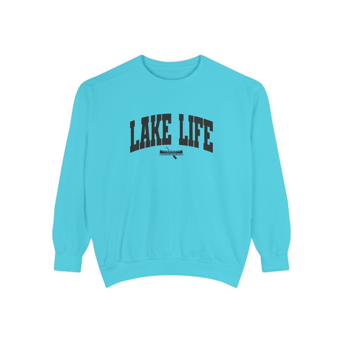 Lake Life Canoe Graphic Crewneck Sweatshirt