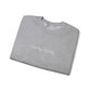 Minimal Embroidered Wave - Crewneck Sweatshirt