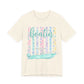 Boatin Boat Graphic Tee - Pastel Stripes Nautical T-Shirt for Boating Lovers