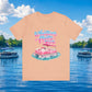 Whatever Floats Your Boat T-Shirt — Pink Pontoon Boat Graphic Tee