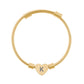 Engravable Heart Cuff Bracelet — Personalized Heart Charm