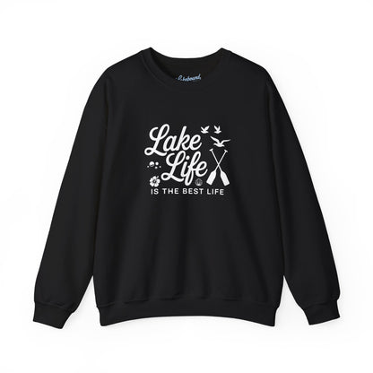 Lake Life Crewneck Sweatshirt — "Lake Life Is The Best Life" Cozy Pullover