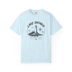 Lake Ontario Lighthouse Tee, Vintage Great Lakes Nautical Print