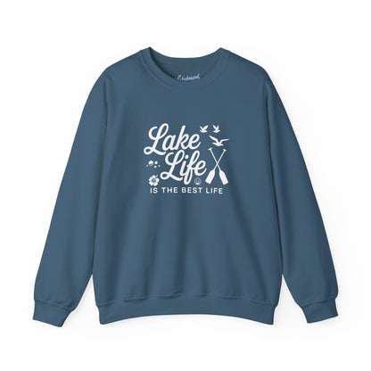 Lake Life Crewneck Sweatshirt — "Lake Life Is The Best Life" Cozy Pullover