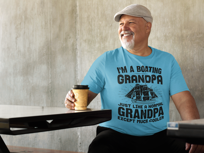 Boating Grandpa T-Shirt — "I'm a Boating Grandpa" Vintage Sailing Tee