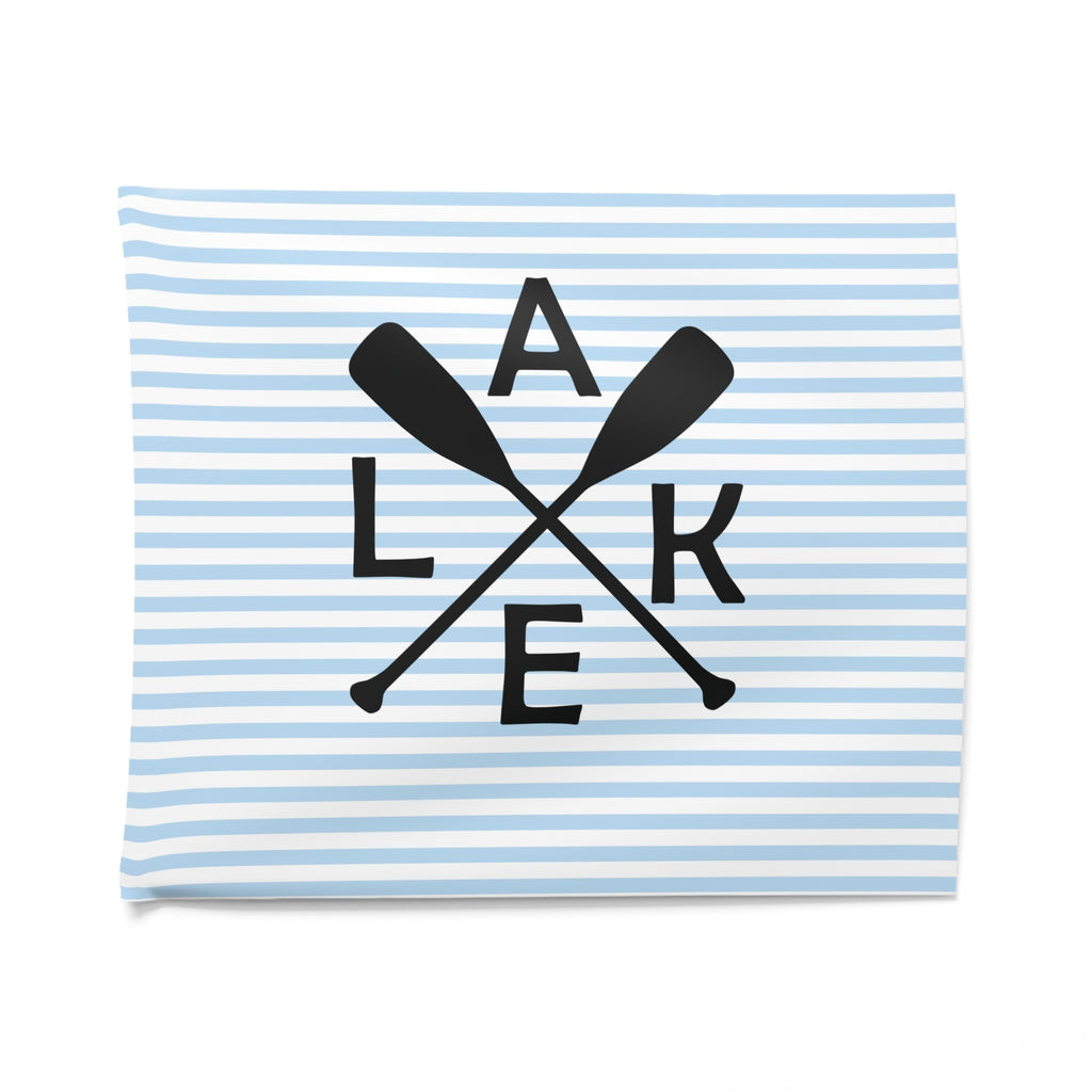 Rowing Oars & Blue Stripes Tapestry