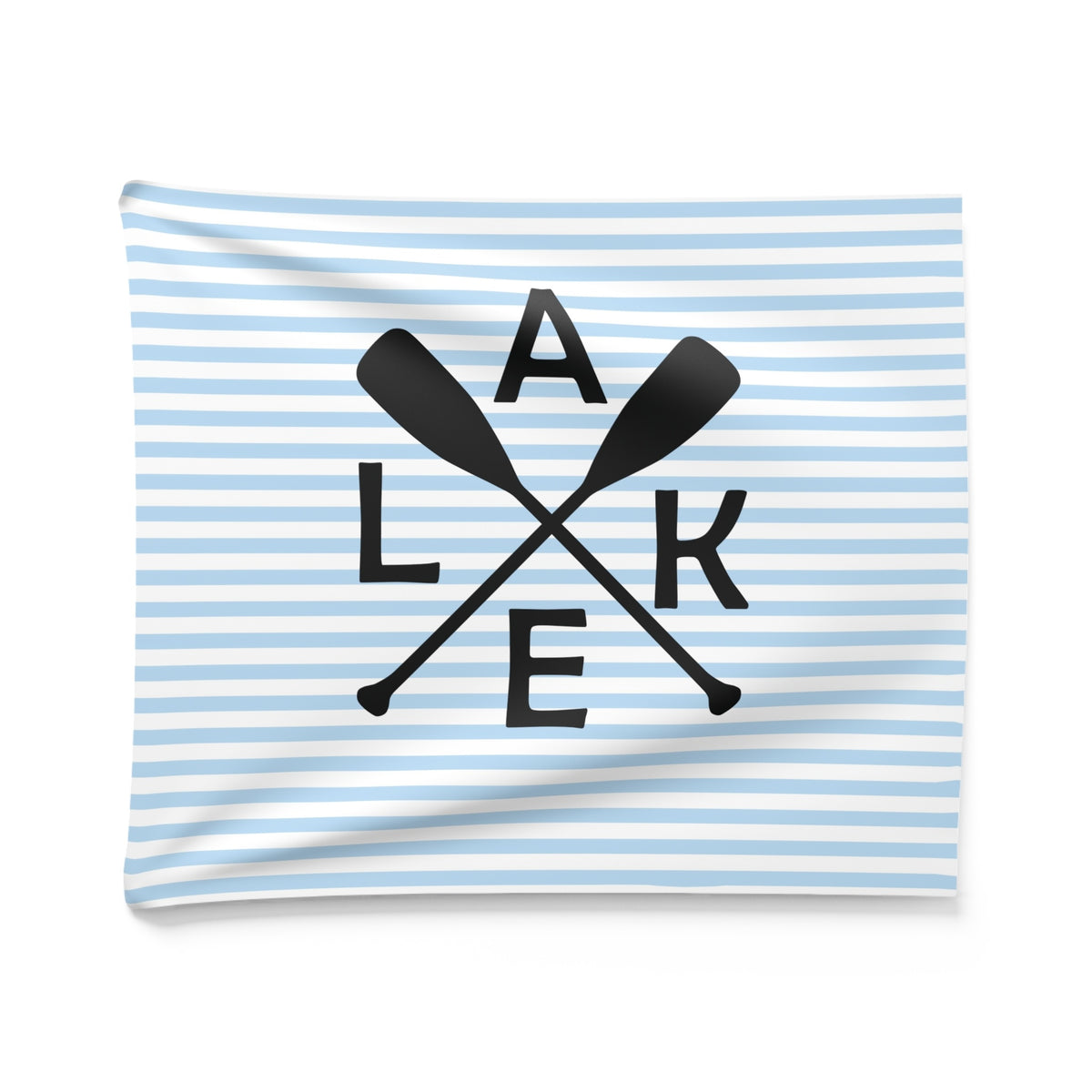 Rowing Oars & Blue Stripes Tapestry