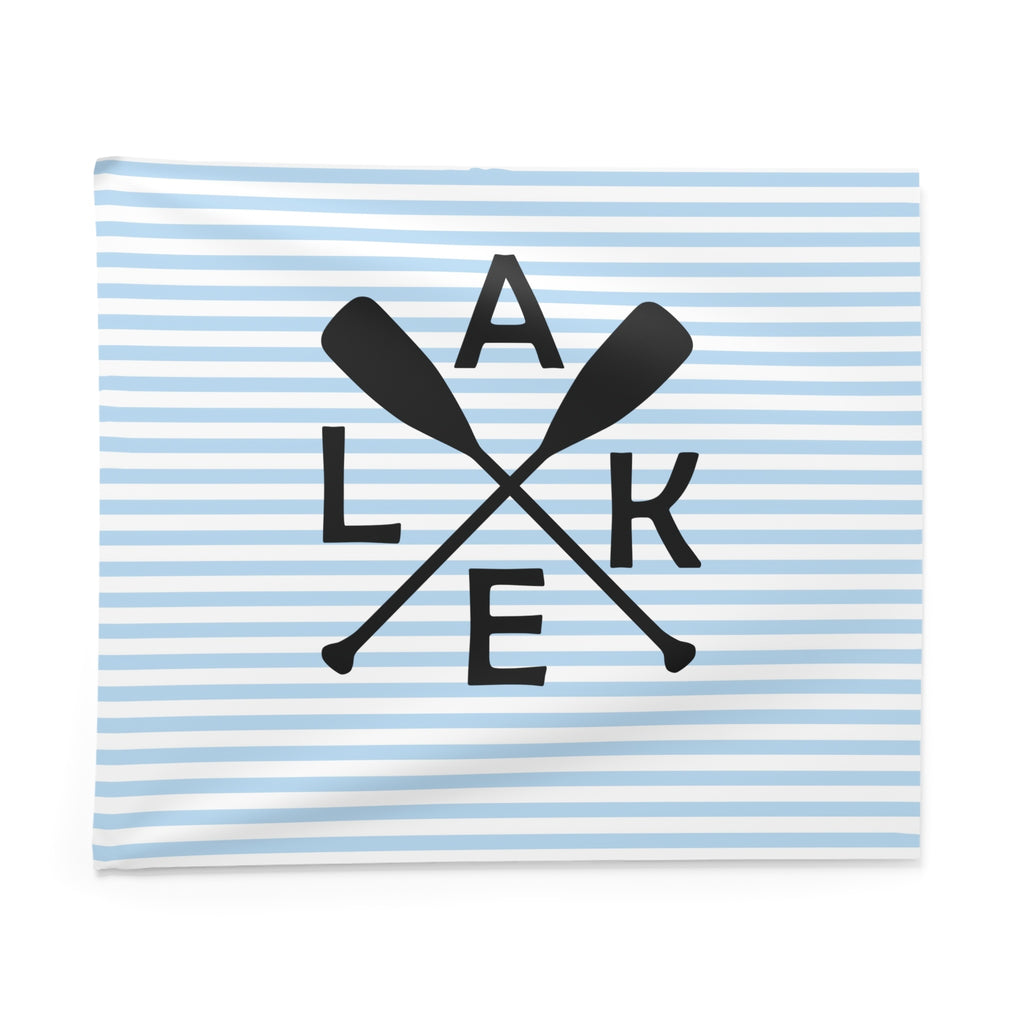 Rowing Oars & Blue Stripes Tapestry