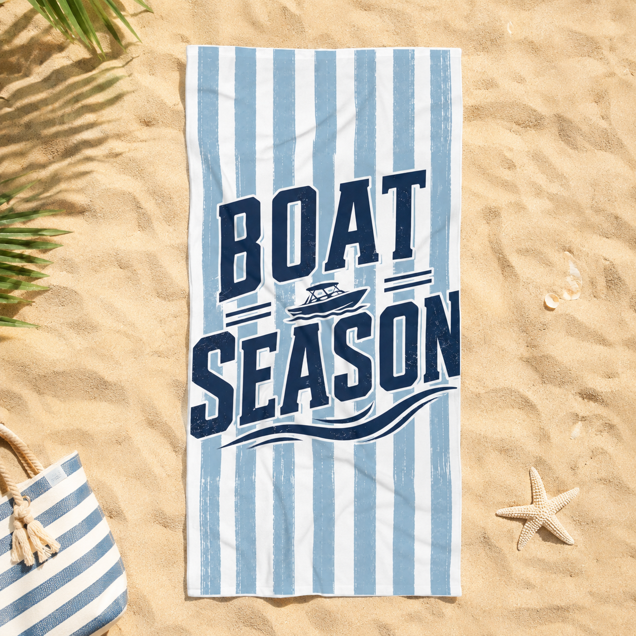 Boat Season Beach Towel