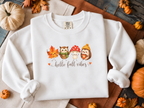 Watercolor Owl and Mushroom Fall Crewneck Sweatshirt