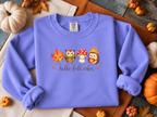 Watercolor Owl and Mushroom Fall Crewneck Sweatshirt