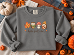 Watercolor Owl and Mushroom Fall Crewneck Sweatshirt