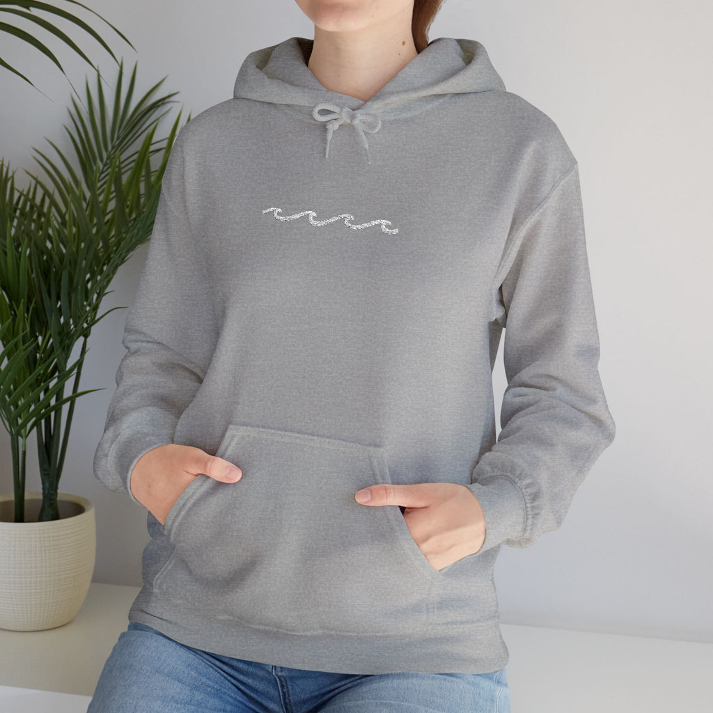 Embroidered Wave Hoodie