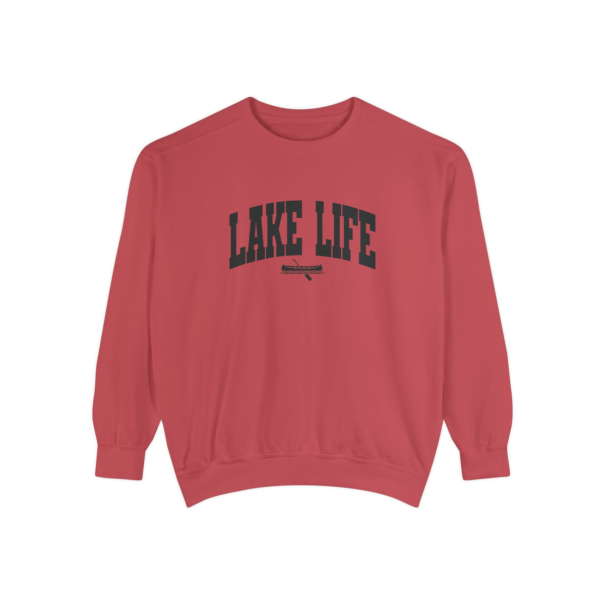 Lake Life Canoe Graphic Crewneck Sweatshirt