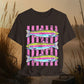 Rainbow Trout Graphic Tee — Colorful Fish Stripes T-Shirt