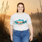 Sunset Fishing Tee — Dripping Fish Sunset Graphic T-Shirt