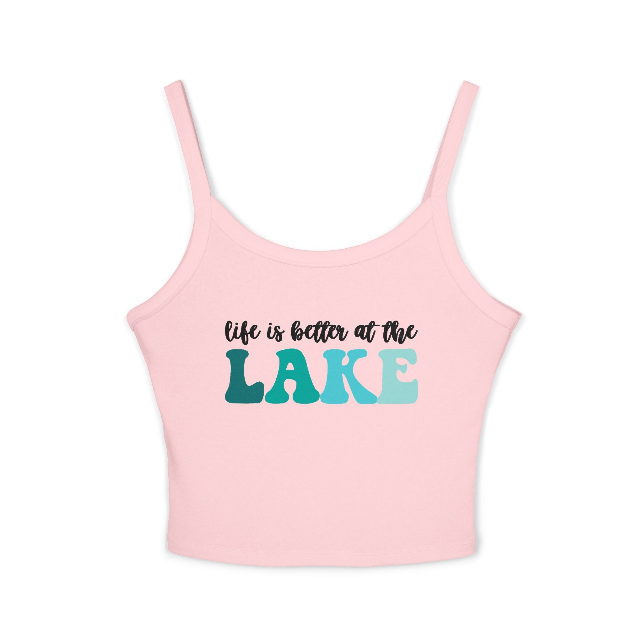 Life Is Better at the Lake Spaghetti Strap Tank