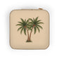 Palm Tree Jewelry Travel Case – Compact Pink Organizer for Rings, Earrings & Necklaces