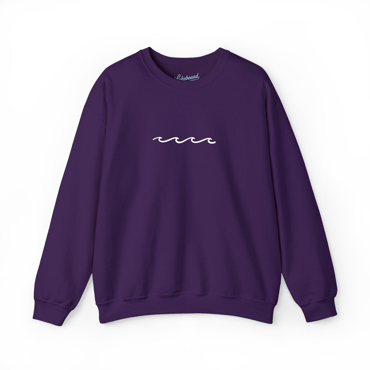 Embroidered Wave Crewneck