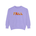 Garment-Dyed FALL Crewneck with Leaf-Strewn Lettering