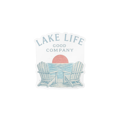Lake Life Vinyl Sticker — “Lake Life Good Company” Kiss-Cut Decal