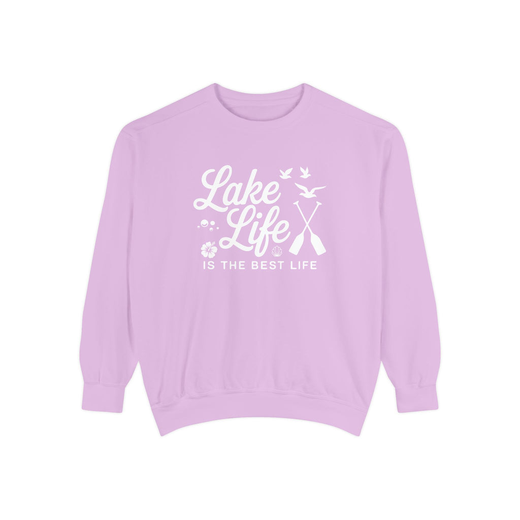 Lake Life Cozy Garment-Dyed Crewneck Sweatshirt