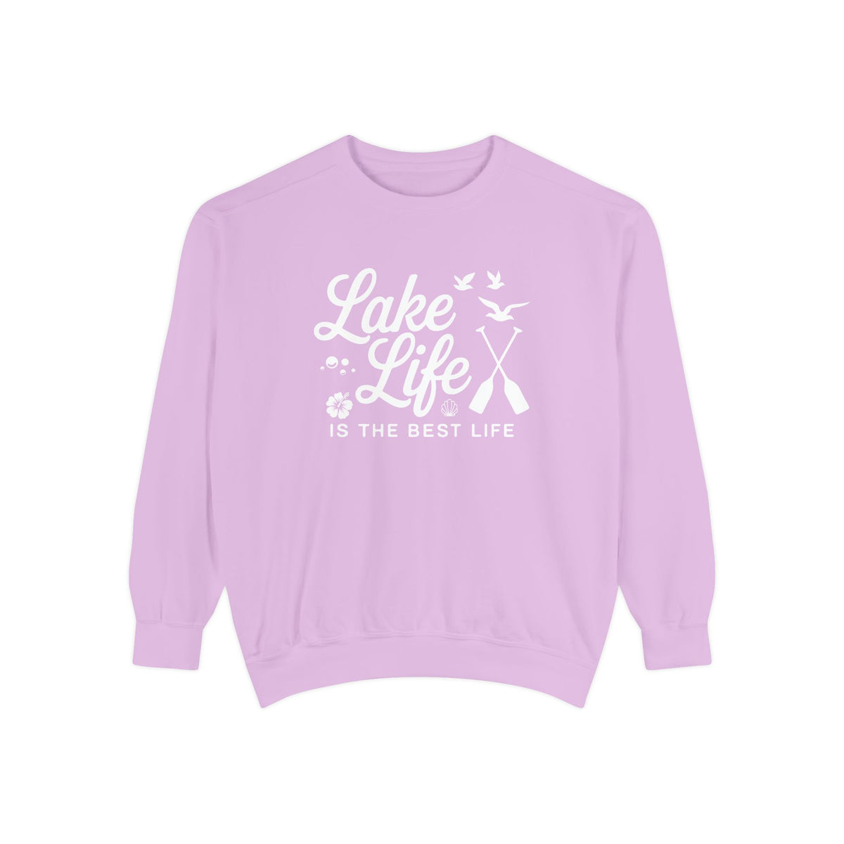 Lake Life Cozy Garment-Dyed Crewneck Sweatshirt