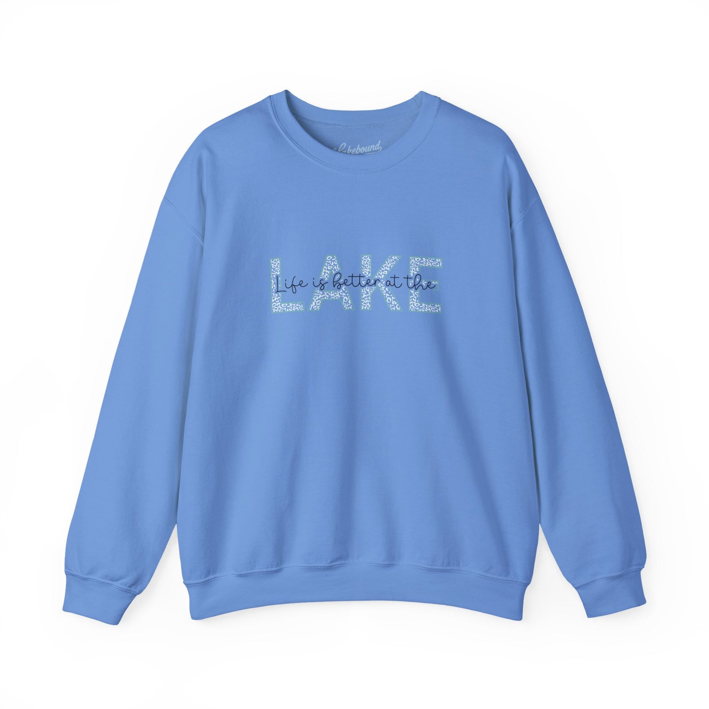 Lake Crewneck Sweatshirt — "Live a Better in the" Minimal Lakeside Pullover