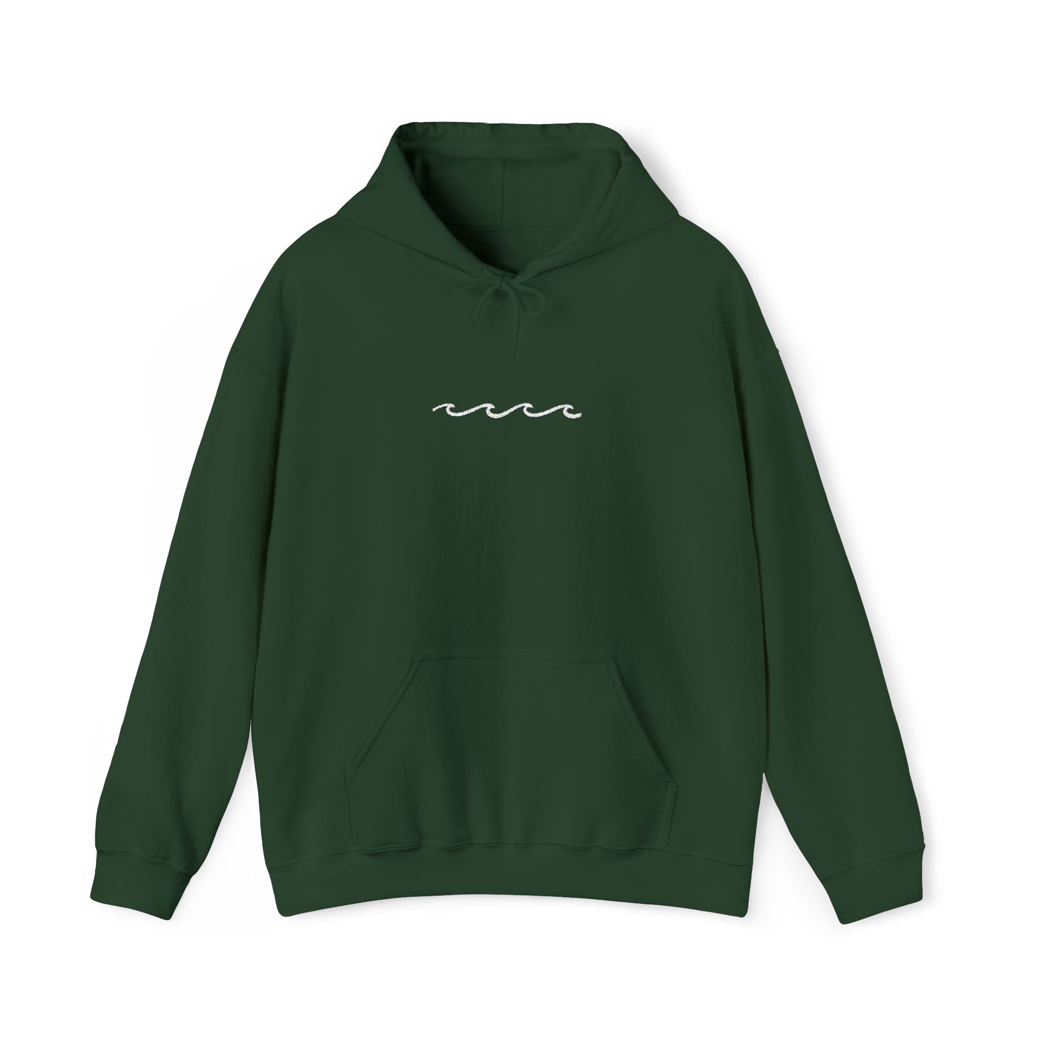 Embroidered Wave Hoodie