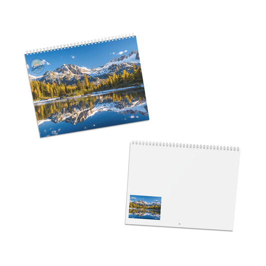 Scenic Lake Photos For Each Month: Large Monthly Photo Calendar