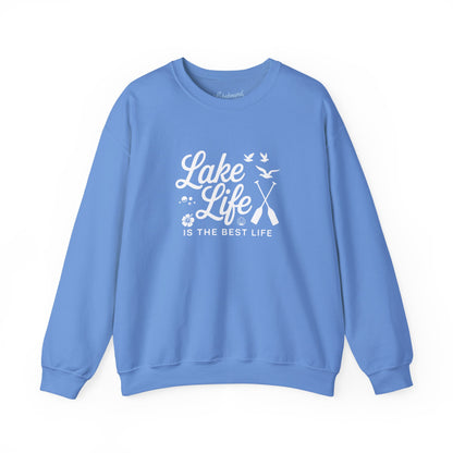 Lake Life Crewneck Sweatshirt — "Lake Life Is The Best Life" Cozy Pullover