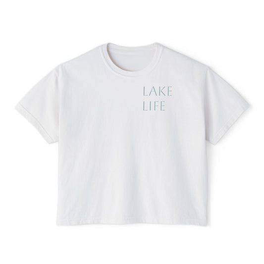 Lake Life Boxy Tee — "Lake Life, Good Company" Graphic