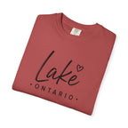 Lake Ontario Script Tee with Handwritten Heart Accent