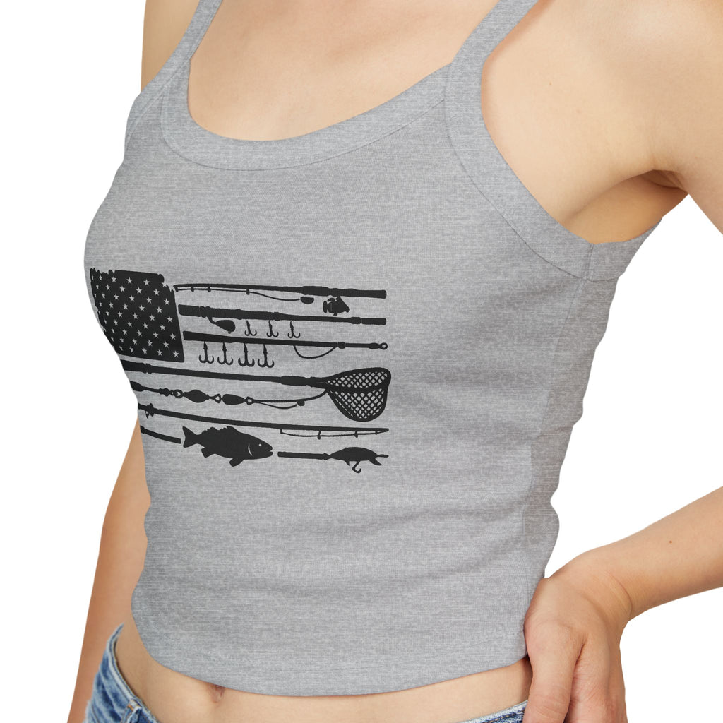 Fishing Flag Spaghetti Strap Tank