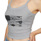 Fishing Flag Spaghetti Strap Tank