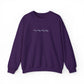 Minimal Embroidered Wave - Crewneck Sweatshirt