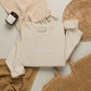 Minimal Embroidered Wave - Crewneck Sweatshirt