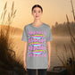 Rainbow Trout Graphic Tee — Colorful Fish Stripes T-Shirt