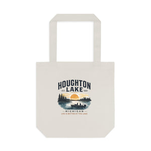 Houghton Lake Sunset Tote Bag