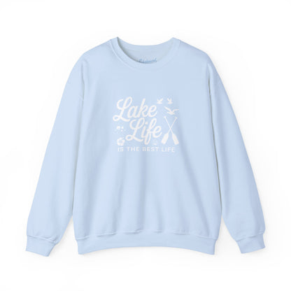 Lake Life Crewneck Sweatshirt — "Lake Life Is The Best Life" Cozy Pullover