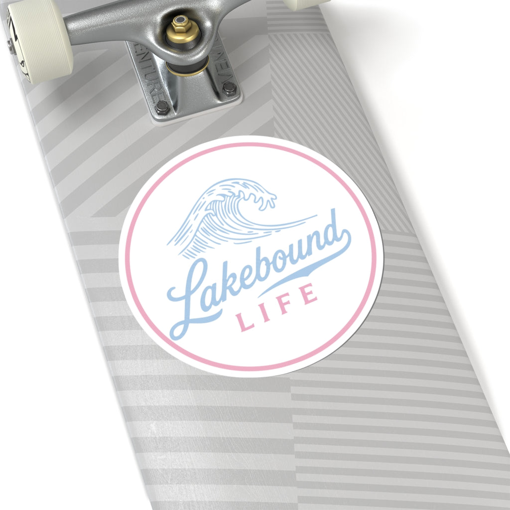 Pastel Wave Kiss-Cut Sticker for Laptops & Water Bottles