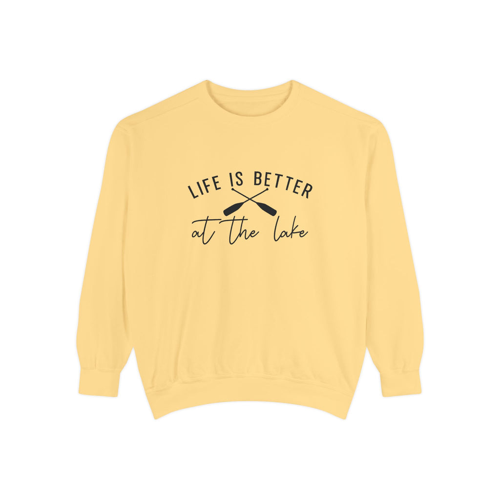 Life Is Better at the Lake Cozy Cabin Crewneck