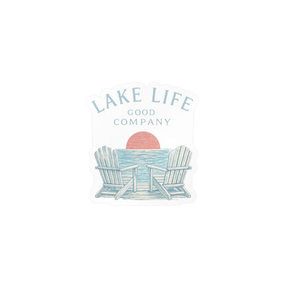 Lake Life Vinyl Sticker — “Lake Life Good Company” Kiss-Cut Decal