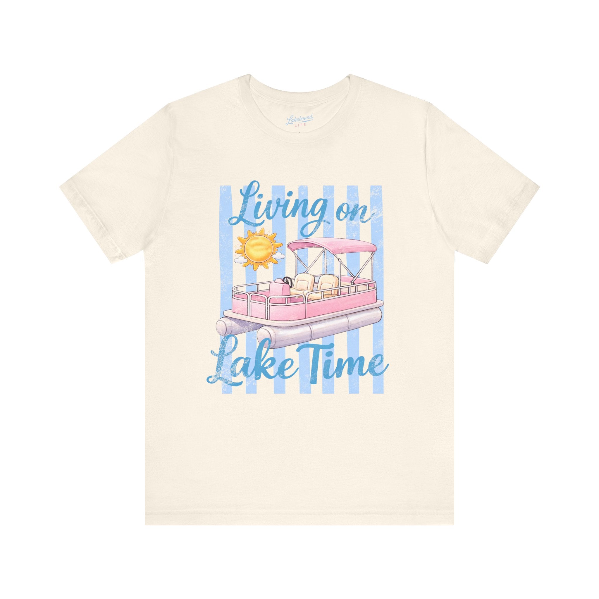 "Living on Lake Time" Pontoon T-Shirt