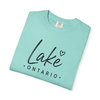 Lake Ontario Script Tee with Handwritten Heart Accent