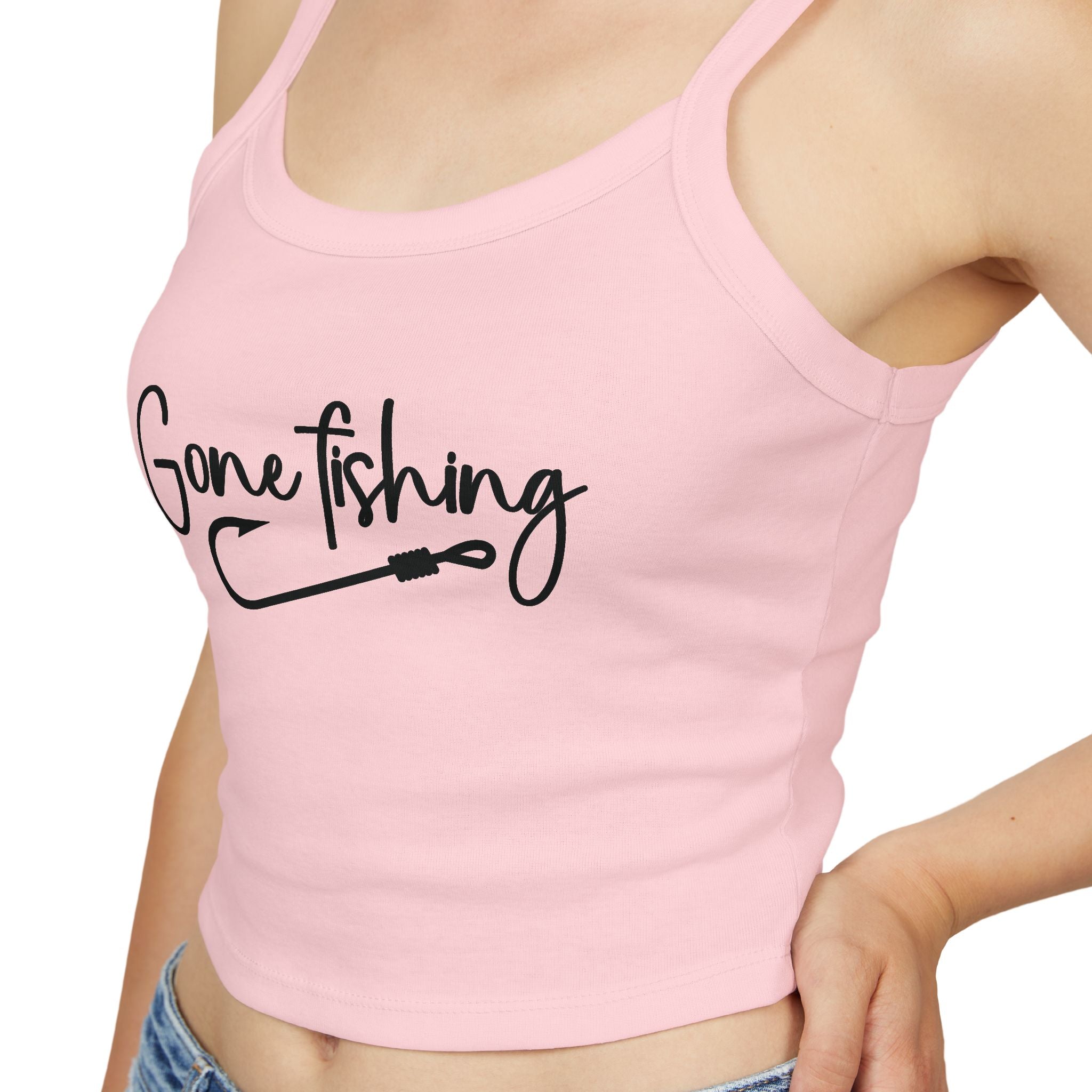 Gone Fishing Spaghetti Strap Tank
