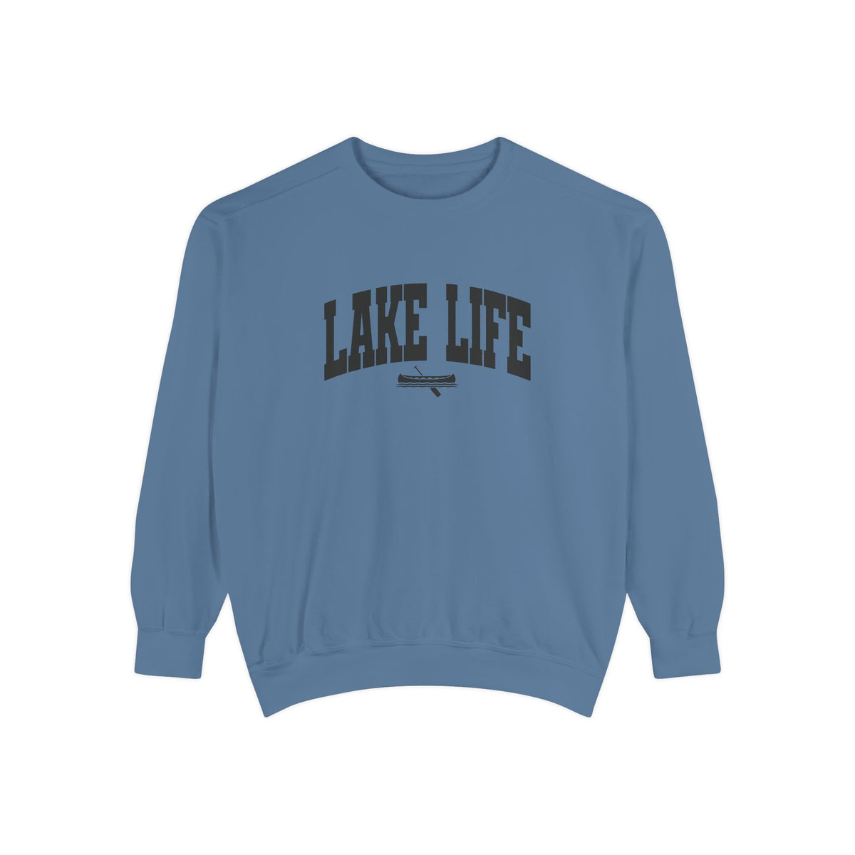 Lake Life Canoe Graphic Crewneck Sweatshirt