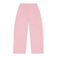Striped Lounge Pants — Pink & White Bottoms