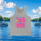 Boat Babe Tank Top — Pink Nautical Summer Graphic