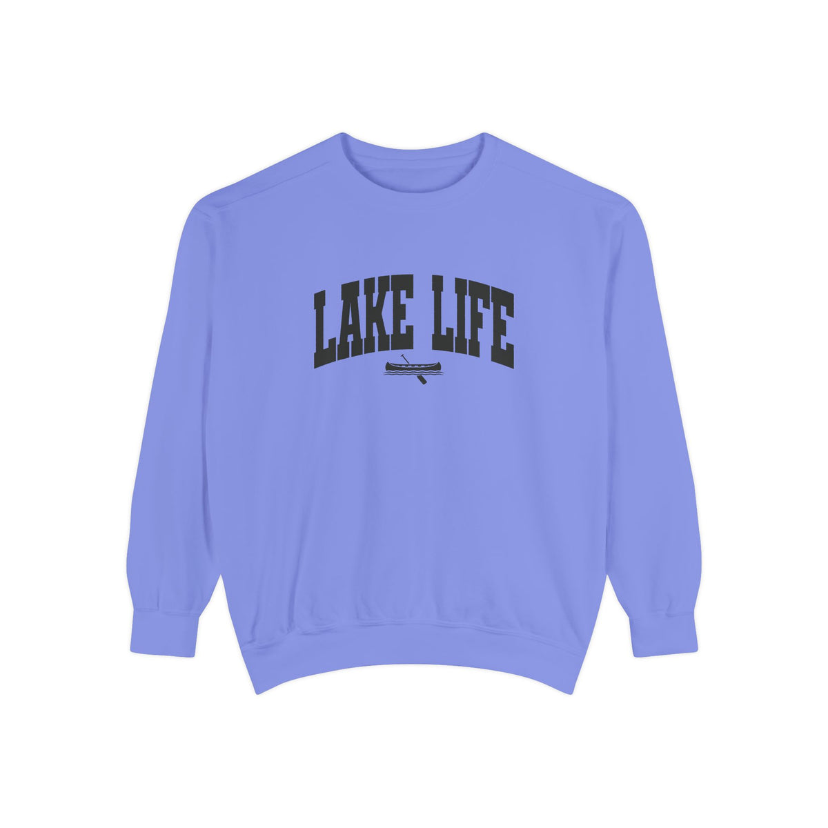 Lake Life Canoe Graphic Crewneck Sweatshirt